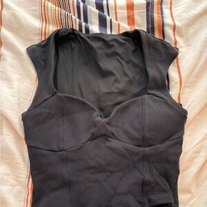 ALO Yoga Women's Black Ribbed Top